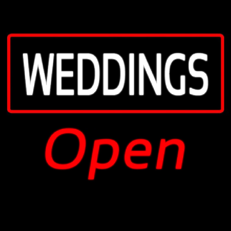 Weddings Open Neonreclame