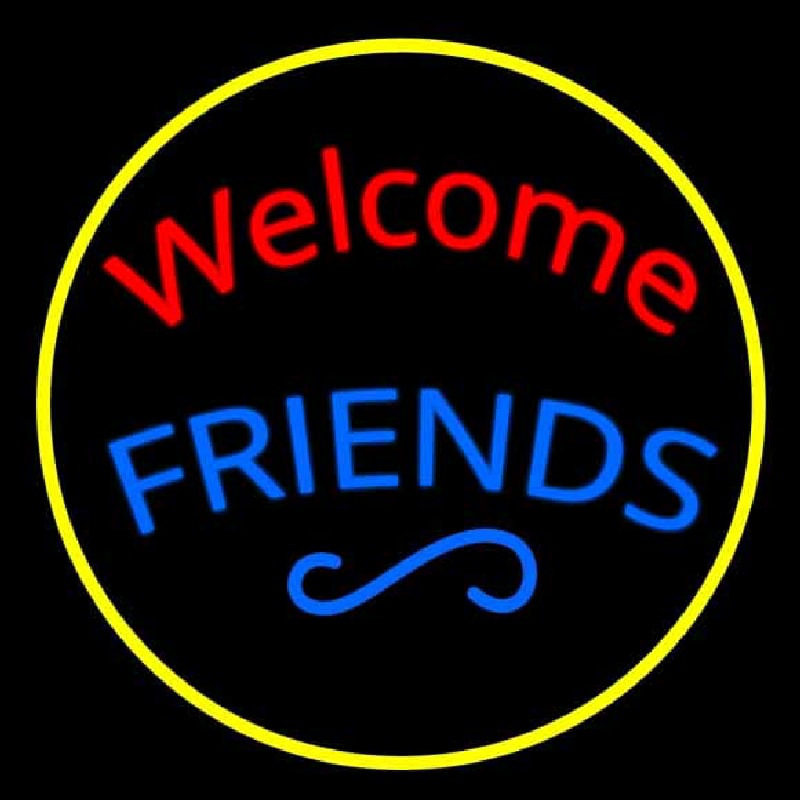 Welcome Friends Neonreclame