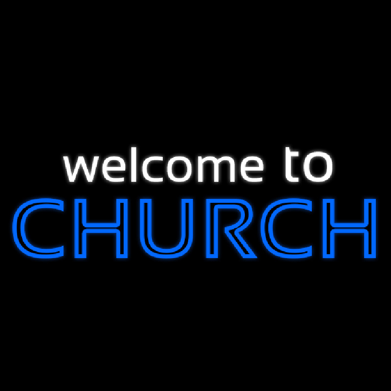 Welcome To Church Neonreclame