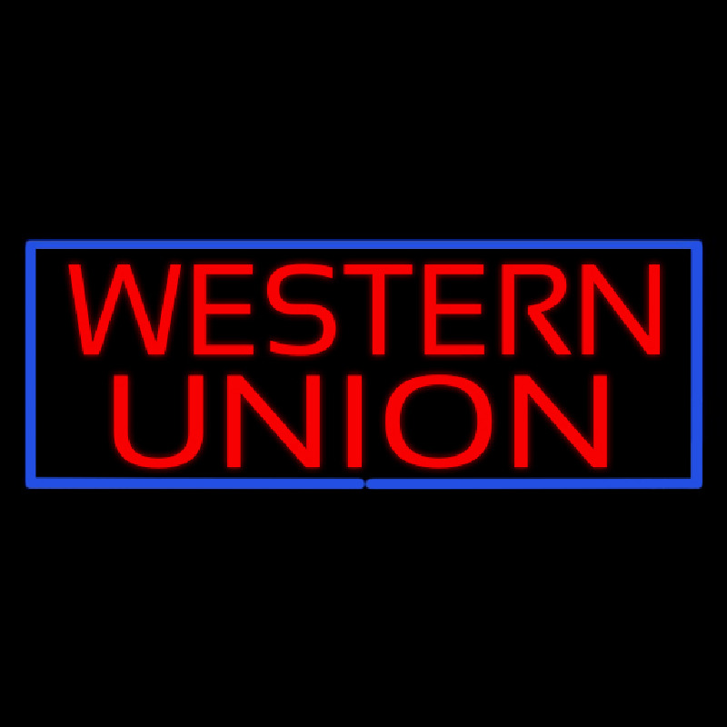 Western Union Neonreclame