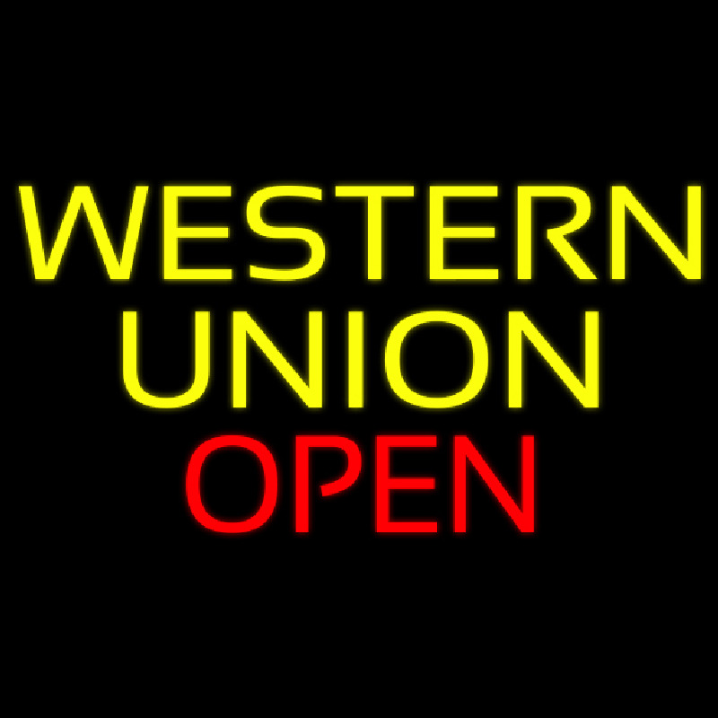 Western Union Open Neonreclame