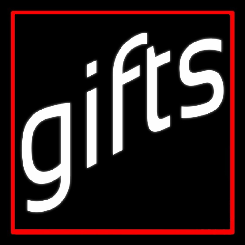 White Gifts Stylish Neonreclame