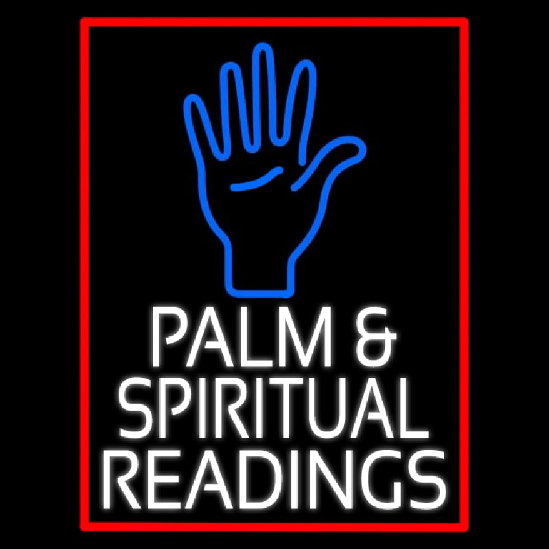 White Palm And Spiritual Readings Neonreclame