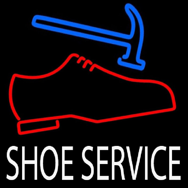 White Shoe Service Neonreclame