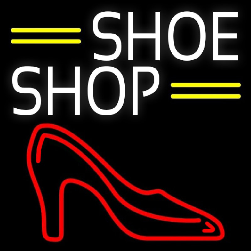 White Shoe Shop Neonreclame