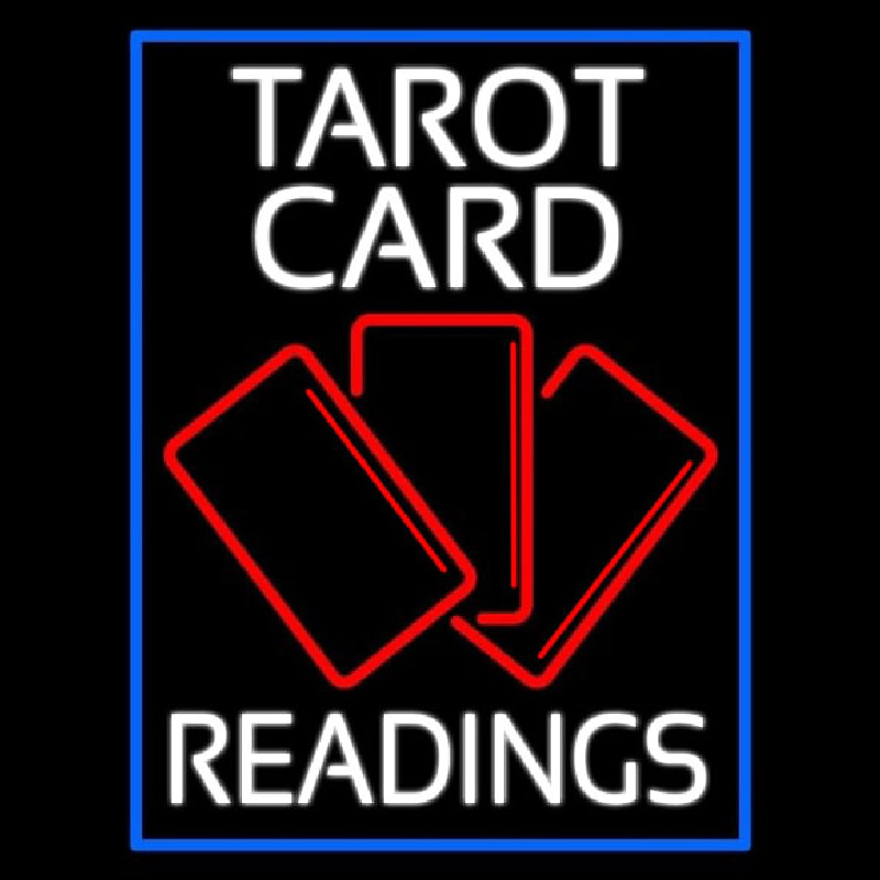 White Tarot Cards Readings Neonreclame