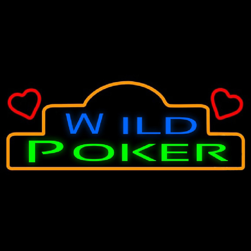 Wild Poker 1 Neonreclame