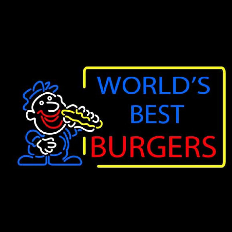 Worlds Best Burgers Neonreclame