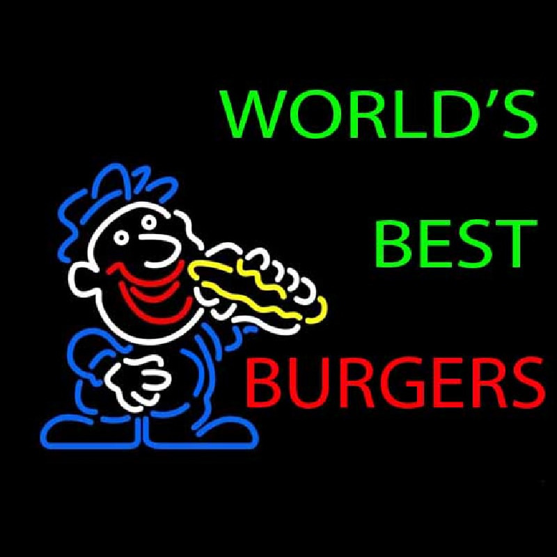 Worlds Best Burgers Neonreclame