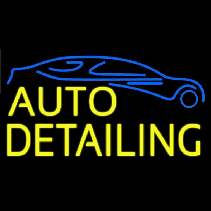 Yellow Auto Detailing 1 Neonreclame