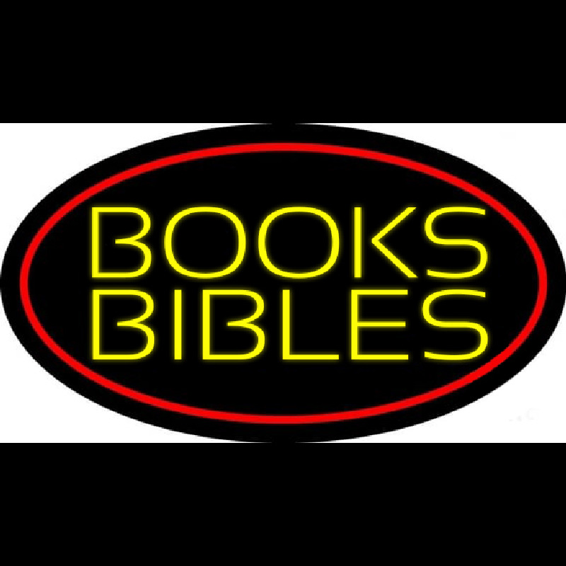 Yellow Books Bibles Neonreclame