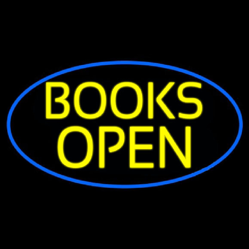 Yellow Books Open Neonreclame