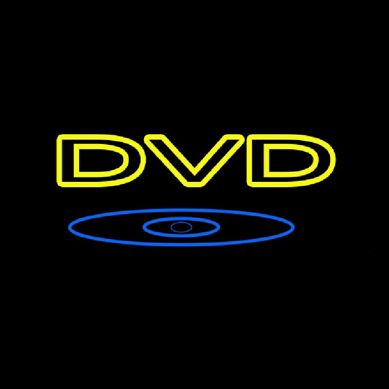 Yellow Dvd 1 Neonreclame