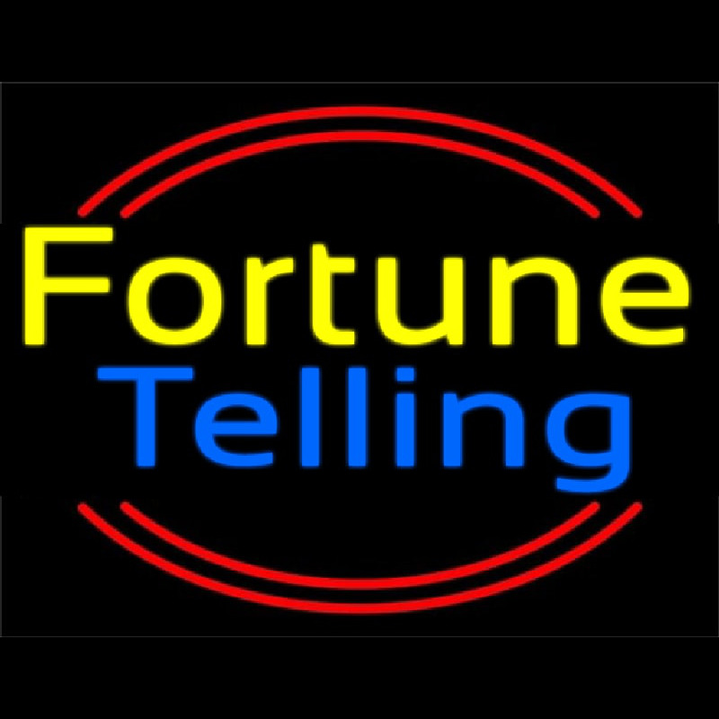 Yellow Fortune Blue Telling Neonreclame