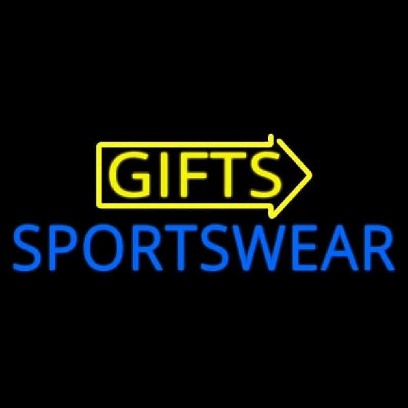 Yellow Gifts Sportswear Neonreclame