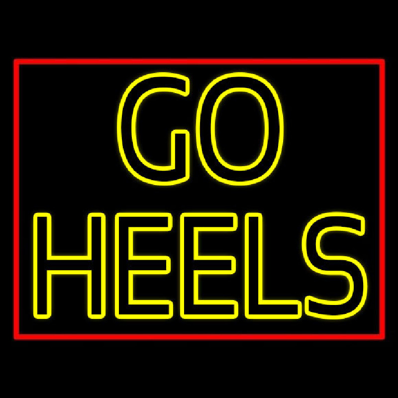 Yellow Go Heels Neonreclame