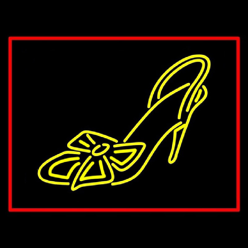 Yellow High Heel Sandal Neonreclame