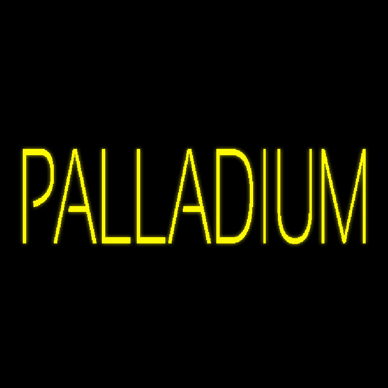 Yellow Palladium Neonreclame