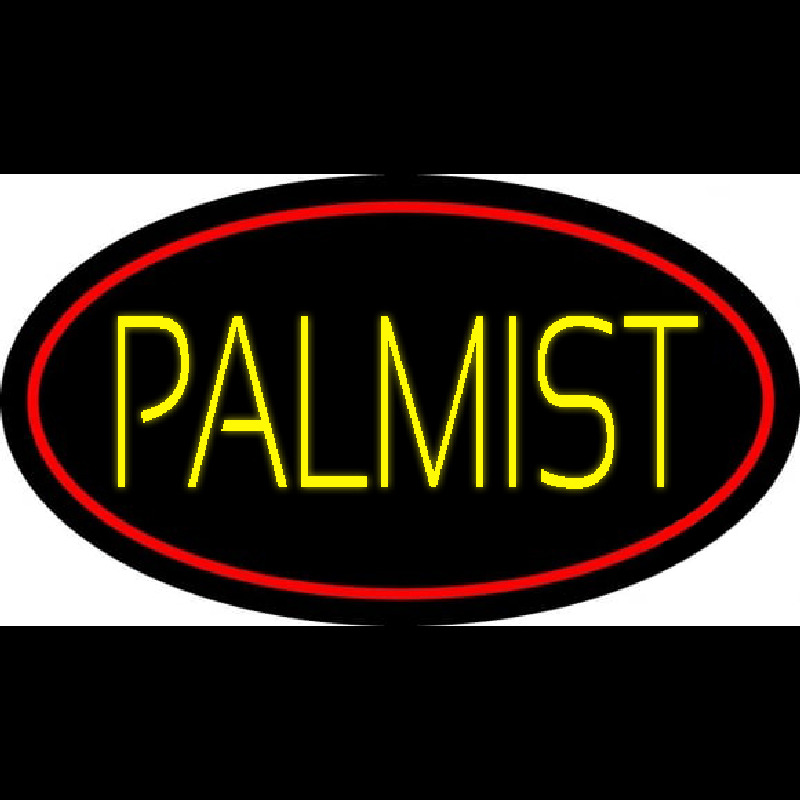 Yellow Palmist Block Neonreclame