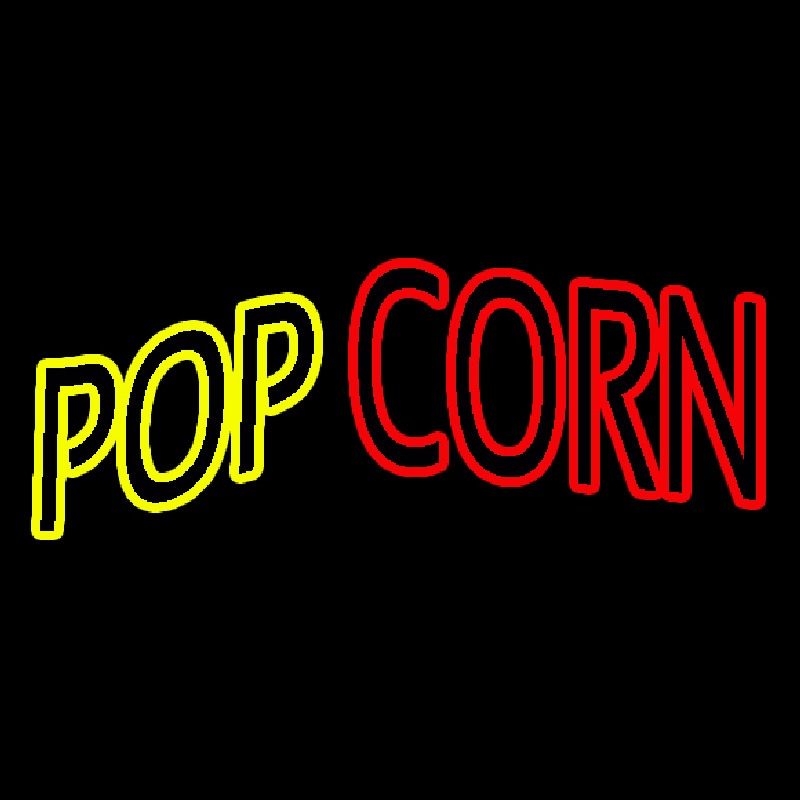 Yellow Pop Red Corn Neonreclame