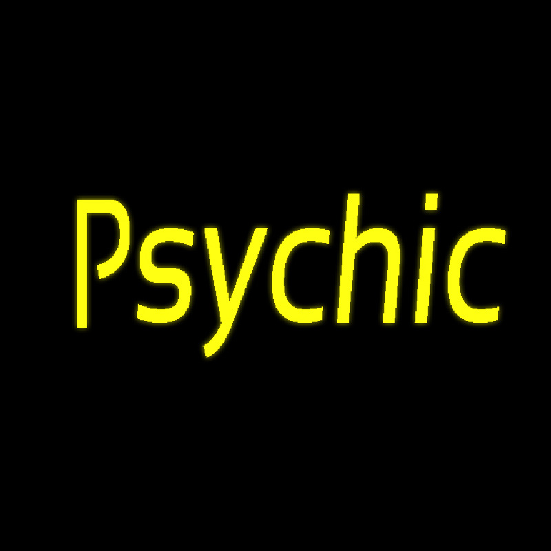 Yellow Psychic Neonreclame