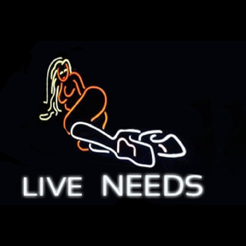 live lides woman Neonreclame