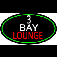 3 Bay Lounge Oval With Green Border Neonreclame