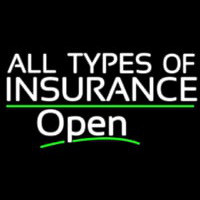 All Types Of Insurance Open Neonreclame