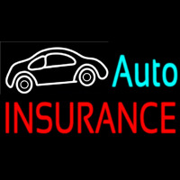 Auto Insurance Car Logo Neonreclame