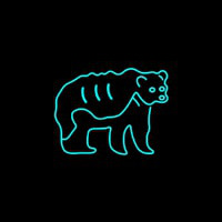 Bear New Animals Neonreclame