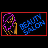 Beauty Salon With Girl Neonreclame