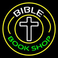 Bible Book Shop With Border Neonreclame