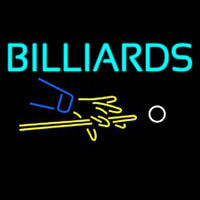 Billiards Hand And Cue Neonreclame