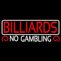 Billiards No Gambling 2 Neonreclame