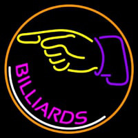 Billiards With Hand Logo 1 Neonreclame