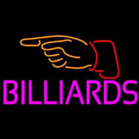 Billiards With Hand Logo 1 Neonreclame