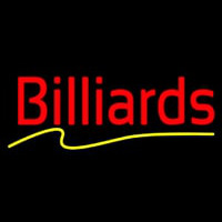 Billiards Yellow Line Neonreclame