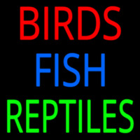 Birds Fish Reptiles 1 Neonreclame