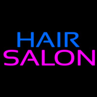 Block Blue Pink Hair Salon Neonreclame