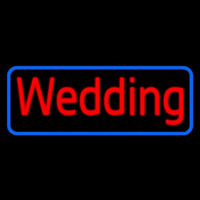 Blue Border Wedding Neonreclame