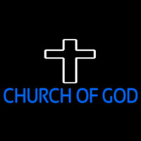 Blue Church Of God Neonreclame