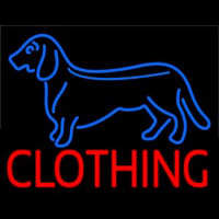 Blue Dog Red Clothing Neonreclame