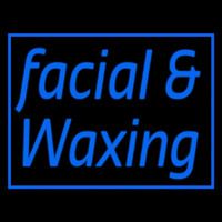 Blue Facial And Wa ing Blue Border Neonreclame