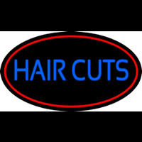 Blue Hair Cuts Neonreclame