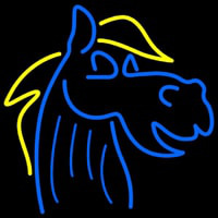 Blue Horse Logo Neonreclame