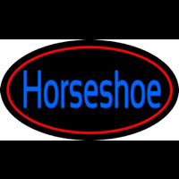 Blue Horseshoe With Red Border Neonreclame