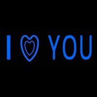 Blue I Love You Neonreclame