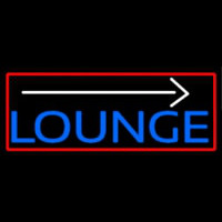 Blue Lounge And Arrow With Red Border Neonreclame