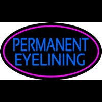 Blue Permanent Eye Lining Neonreclame