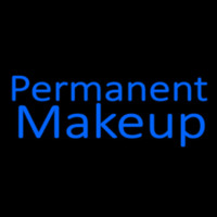 Blue Permanent Makeup Neonreclame